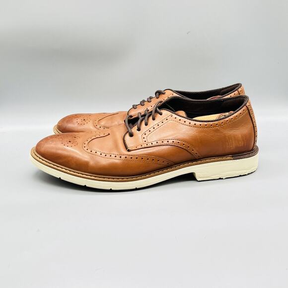 Cole Haan Shoes Mens 13 Brown Leather Grand 360 Wingtip Oxford Dress Brogue main image 7